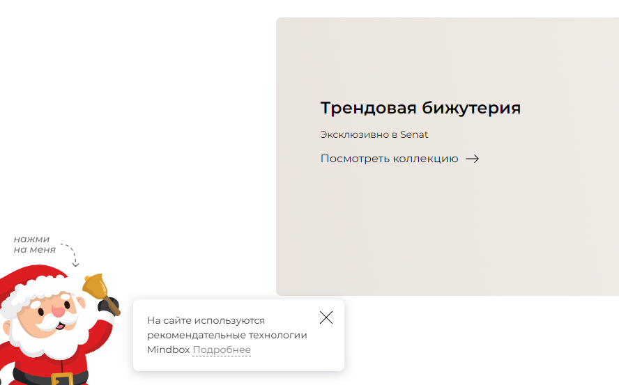 Миленький Дед Мороз на сайте senatnn.ru