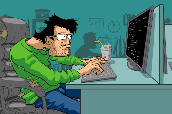 Примерно так выглядит жизнь айтишника